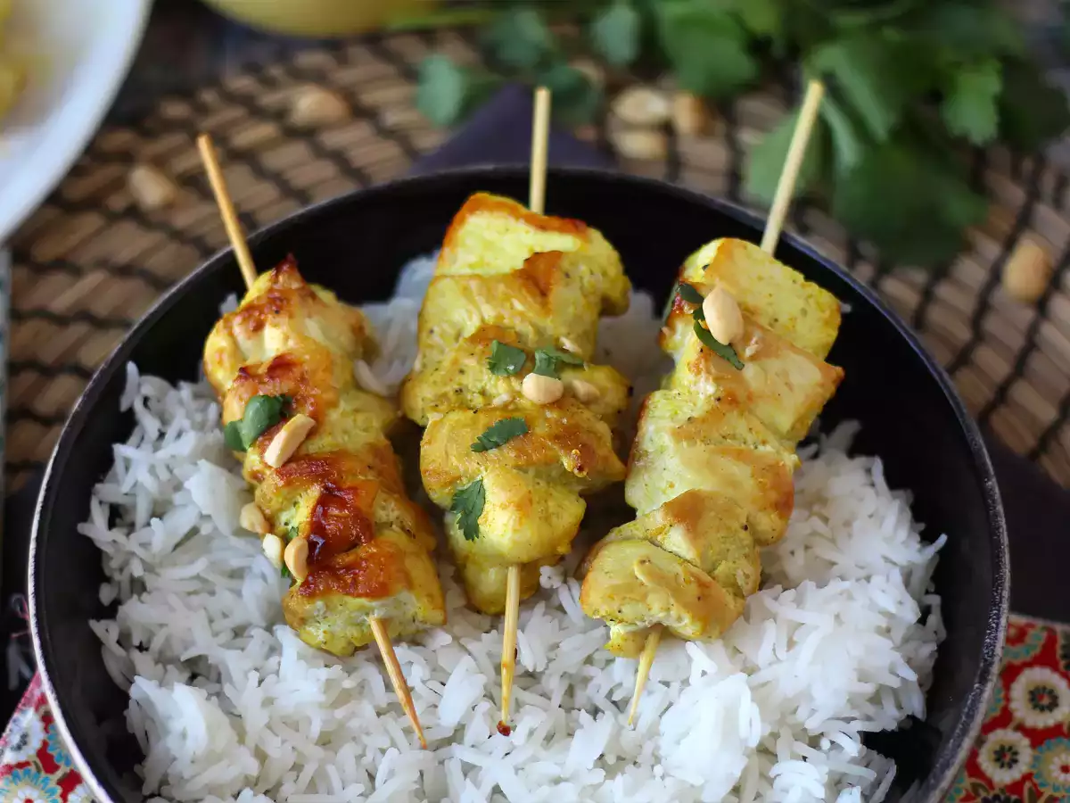 Kuracie kebaby s omáčkou satay, kulinárska cesta do Ázie! - foto 5