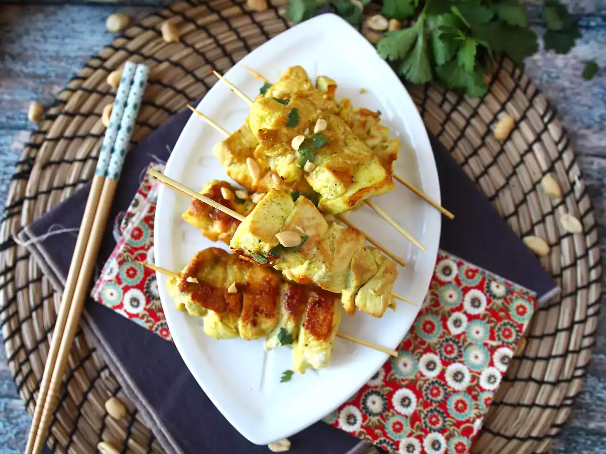 Kuracie kebaby s omáčkou satay, kulinárska cesta do Ázie! - foto 7
