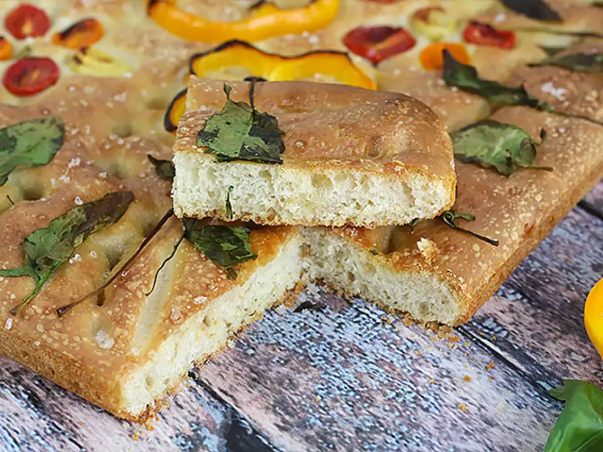 Kvety focaccia - focaccia art