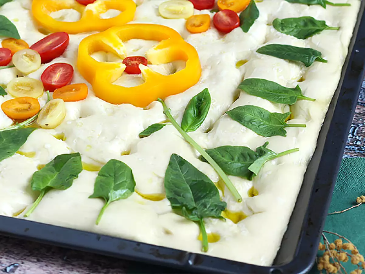 Kvety focaccia - focaccia art - foto 5