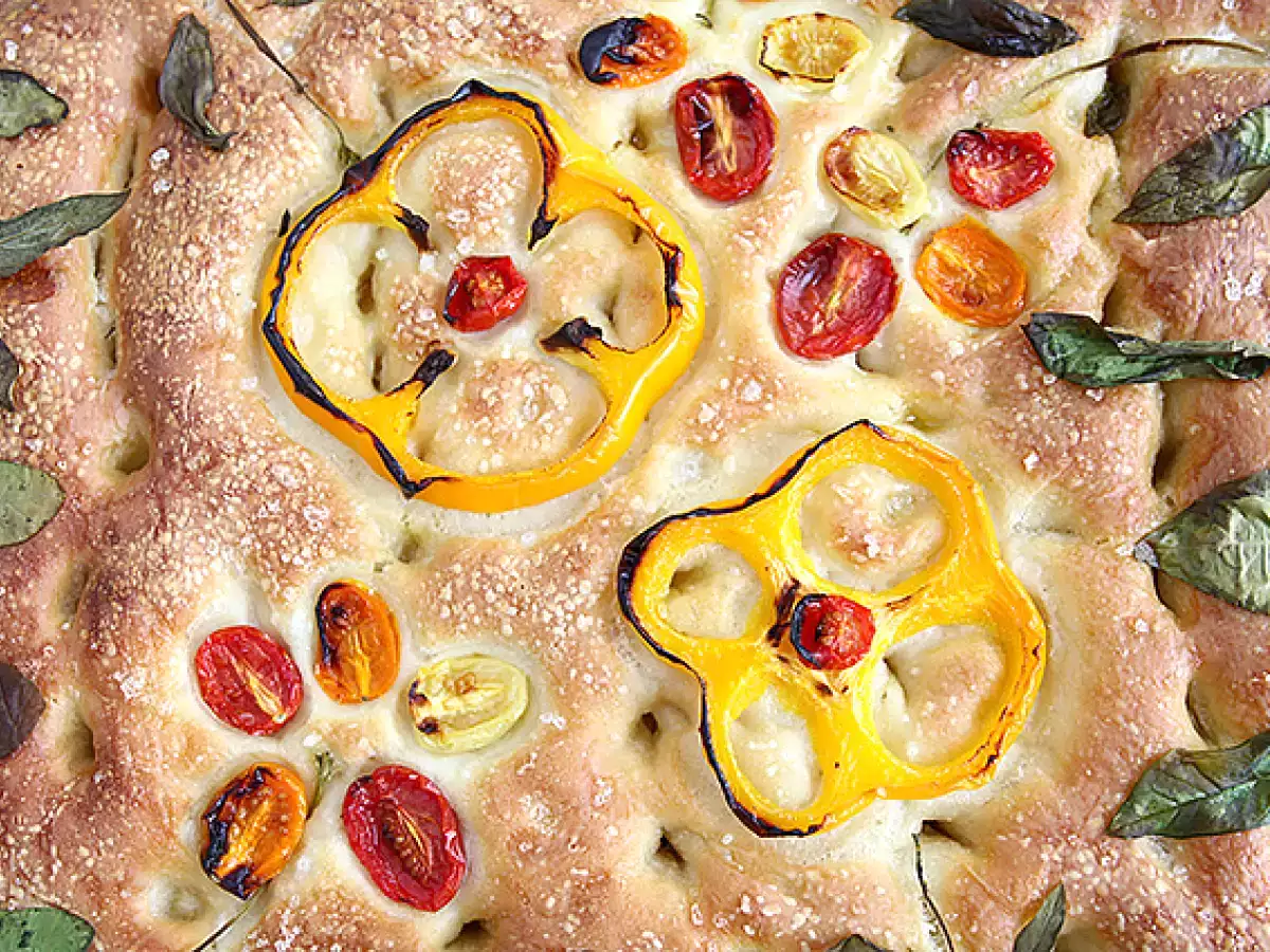 Kvety focaccia - focaccia art - foto 6