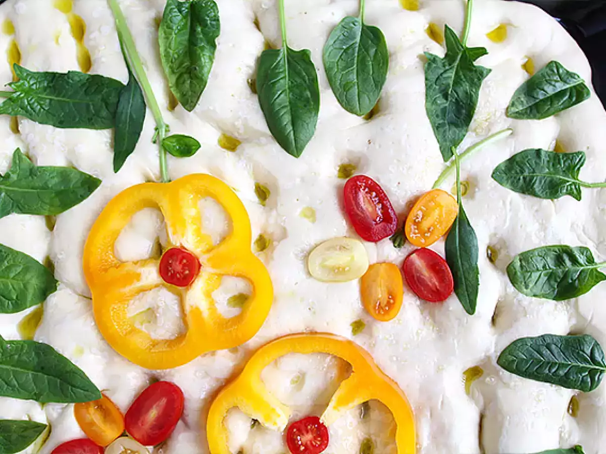 Kvety focaccia - focaccia art - foto 7