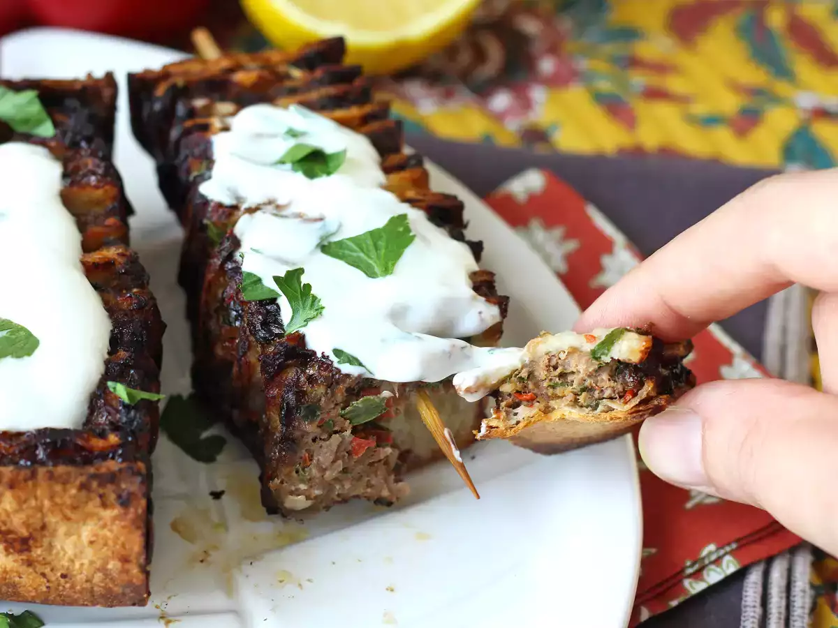 Lavash kebab špízy s tortillami, ľahko pripraviteľné vo fritéze! - foto 3