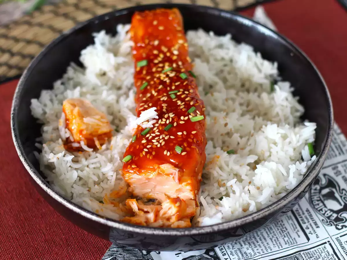 Losos na kórejský spôsob s omáčkou gochujang pripravený za 8 minút - foto 2