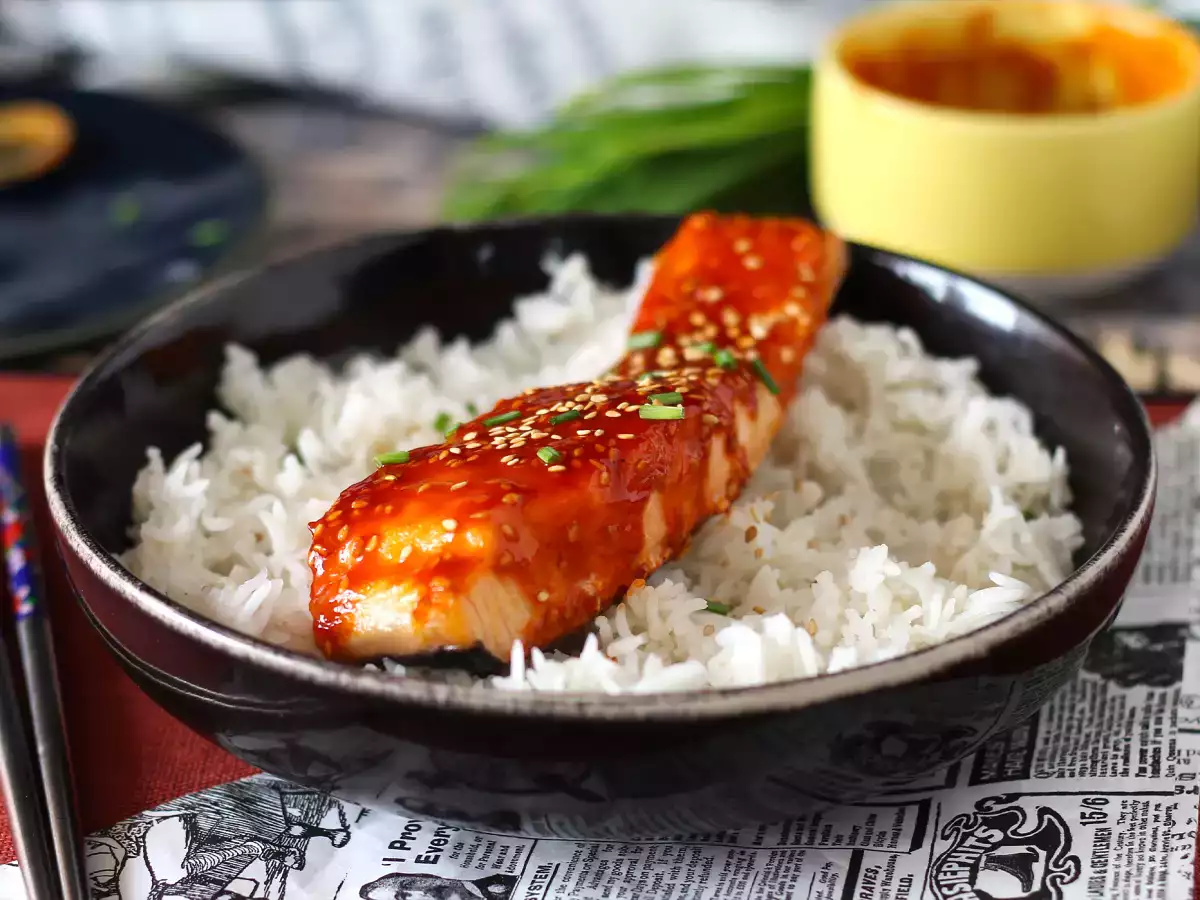 Losos na kórejský spôsob s omáčkou gochujang pripravený za 8 minút - foto 3