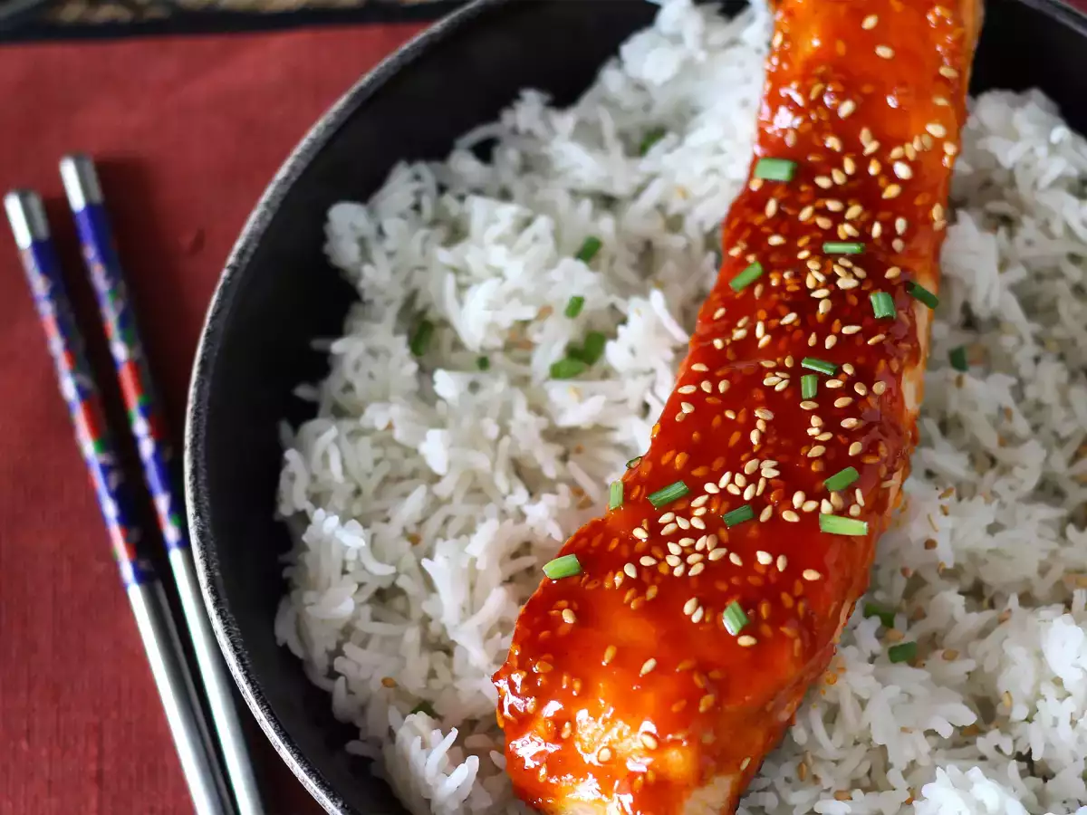 Losos na kórejský spôsob s omáčkou gochujang pripravený za 8 minút - foto 5