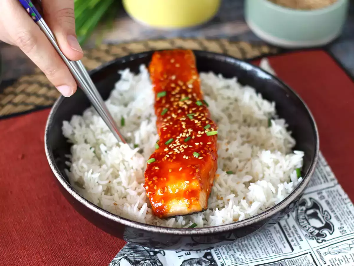 Losos na kórejský spôsob s omáčkou gochujang pripravený za 8 minút - foto 6