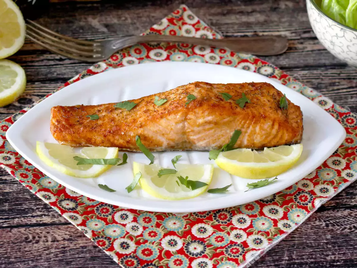Losos vo fritéze: zdravý a bohatý na chuť