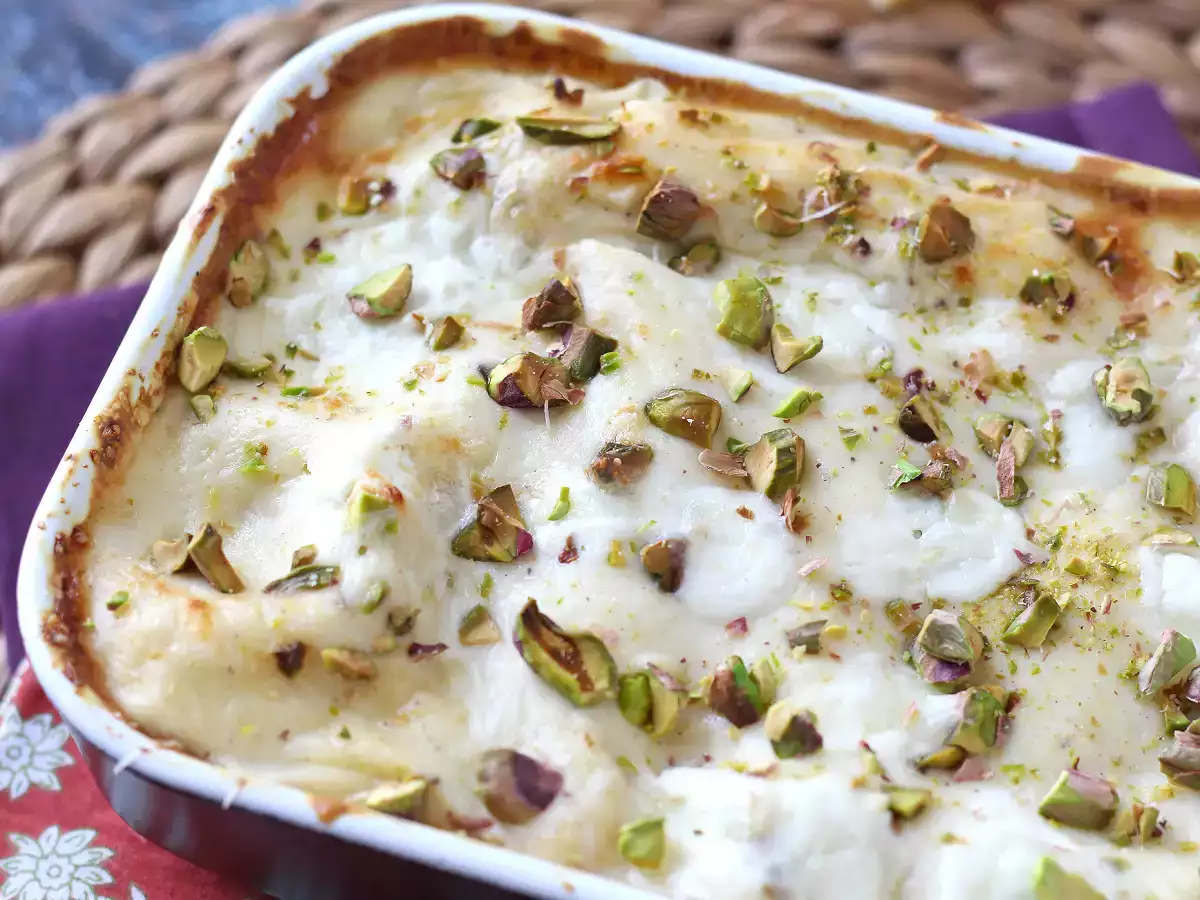 Lososové lasagne s burratou a krémovými, chrumkavými pistáciami - foto 2