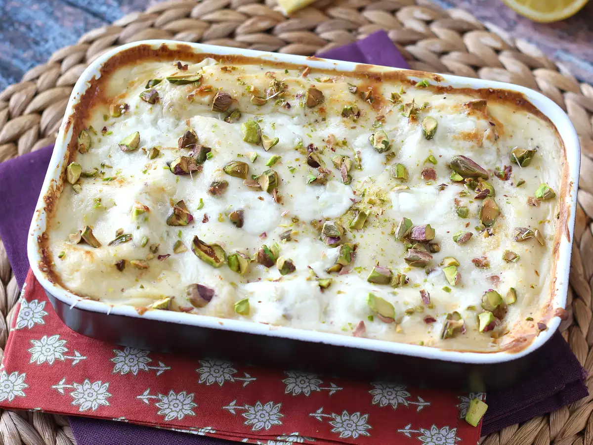 Lososové lasagne s burratou a krémovými, chrumkavými pistáciami - foto 7