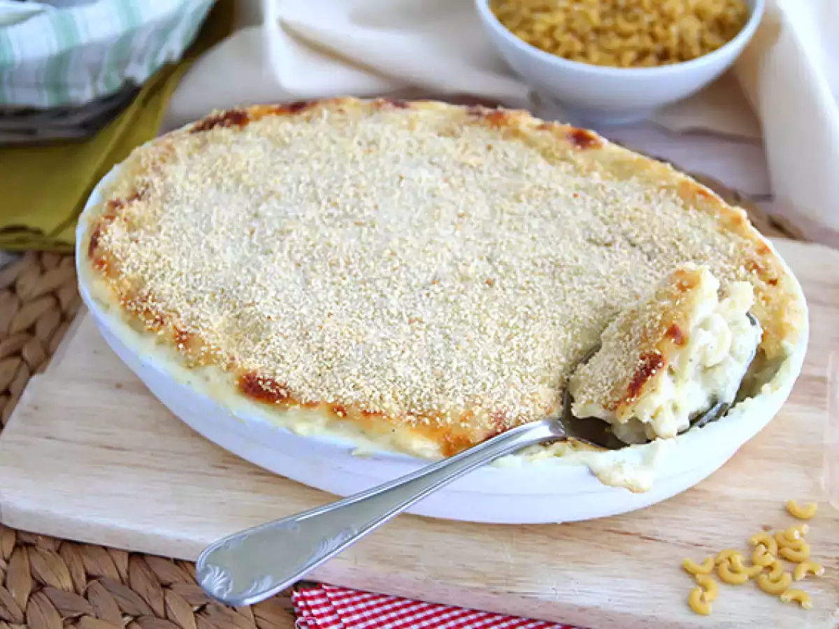 Mac and cheese, americká cestovina gratin