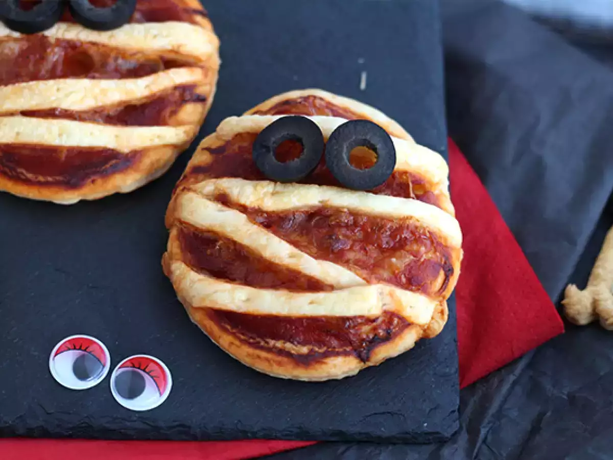Mamička pizza z lístkového cesta - foto 3