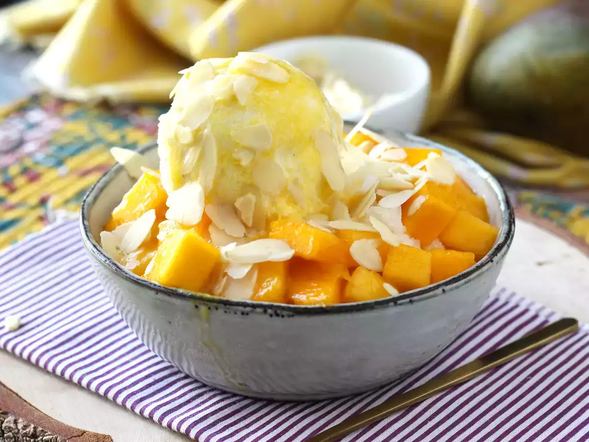 Mango bingsu, lahodný kórejský dezert s mangom, ktorý je hitom po celom svete - foto 5