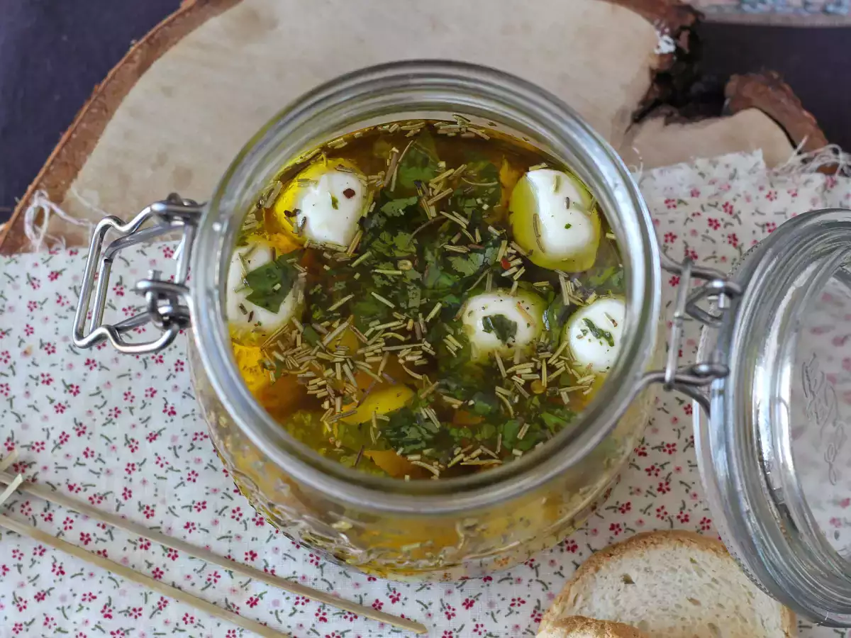 Marinované mozzarellové guľôčky na aperitív alebo šalát! - foto 5