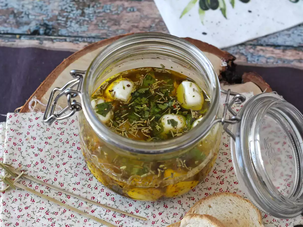 Marinované mozzarellové guľôčky na aperitív alebo šalát! - foto 7