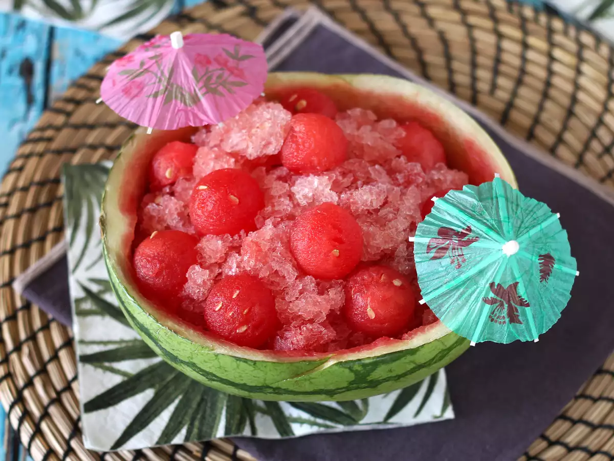 Melónové frosé: super osviežujúci koktail granita s rosé! - foto 2