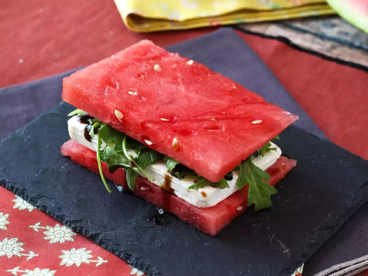 Melónový sendvič s raketou, najčerstvejší virálny recept na leto! - foto 5