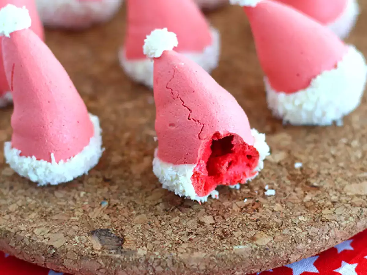 Meringues Santa klobúky - foto 4