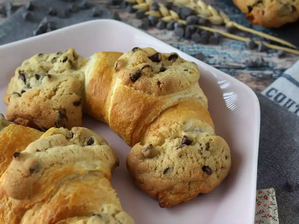 Mimoriadne gurmánske, superjednoduché crookies. Dokonalá kombinácia croissantu a sušienky! - foto 2