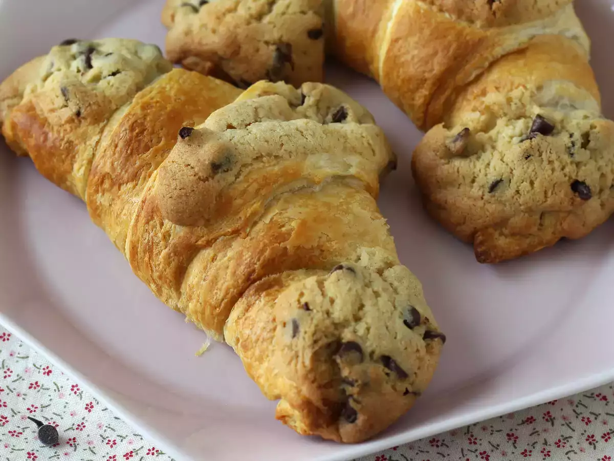 Mimoriadne gurmánske, superjednoduché crookies. Dokonalá kombinácia croissantu a sušienky! - foto 6