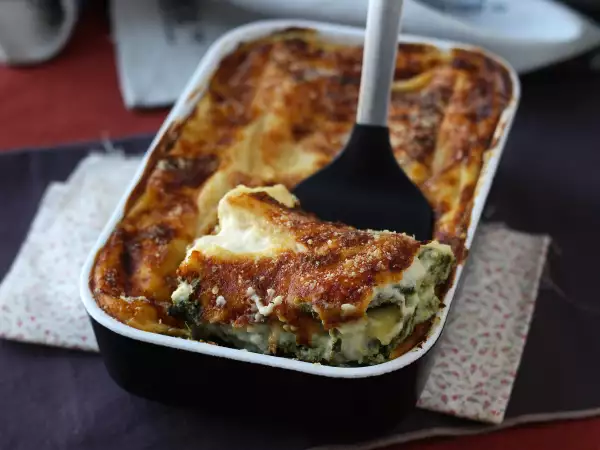 Recept Mimoriadne topiace sa ricotta a špenátové lasagne