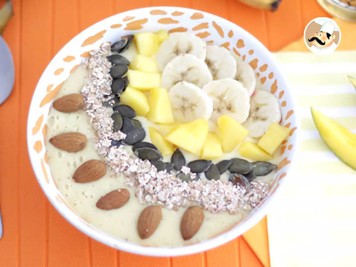Miska smoothie s mangom a banánom - foto 2