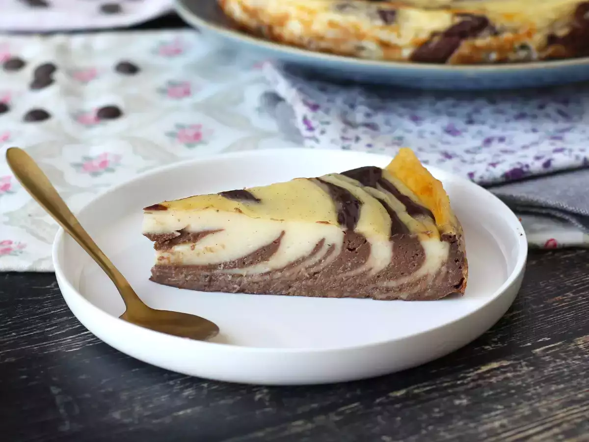 Mramorovaný flan bez pečiva, veľmi jednoduchý na prípravu pre zaručený wow efekt