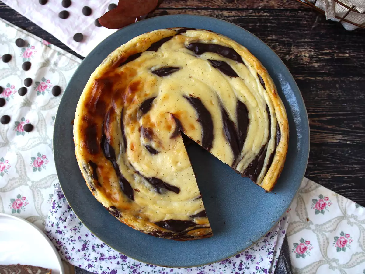 Mramorovaný flan bez pečiva, veľmi jednoduchý na prípravu pre zaručený wow efekt - foto 6