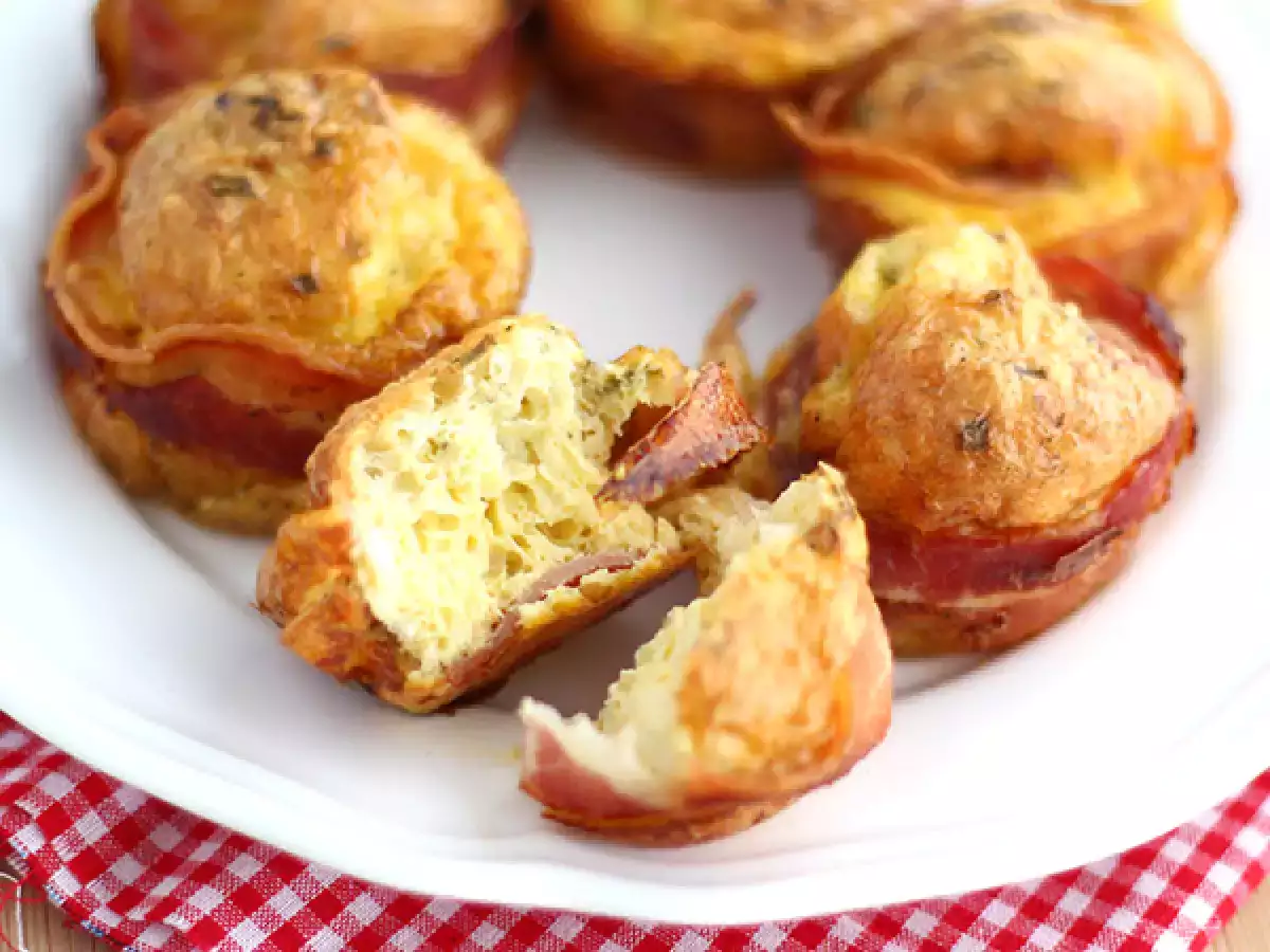 Muffiny so slaninou - foto 3