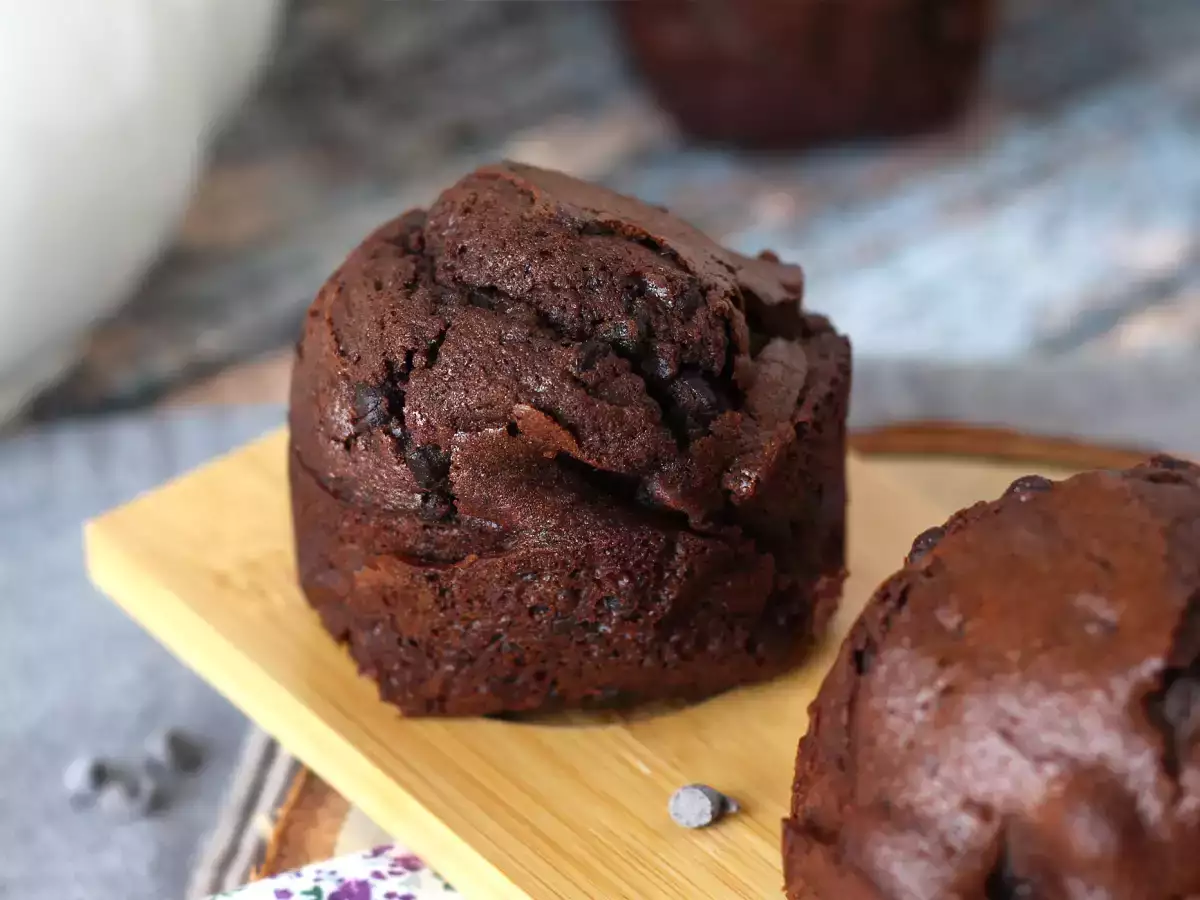 Najlepšie čokoládové muffiny: obrovské a vlhké - foto 3
