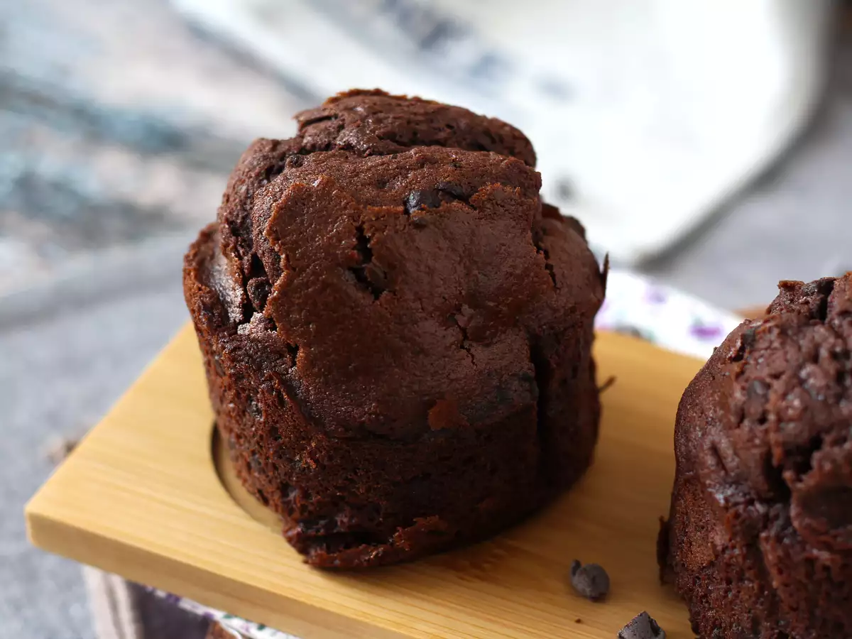 Najlepšie čokoládové muffiny: obrovské a vlhké - foto 5