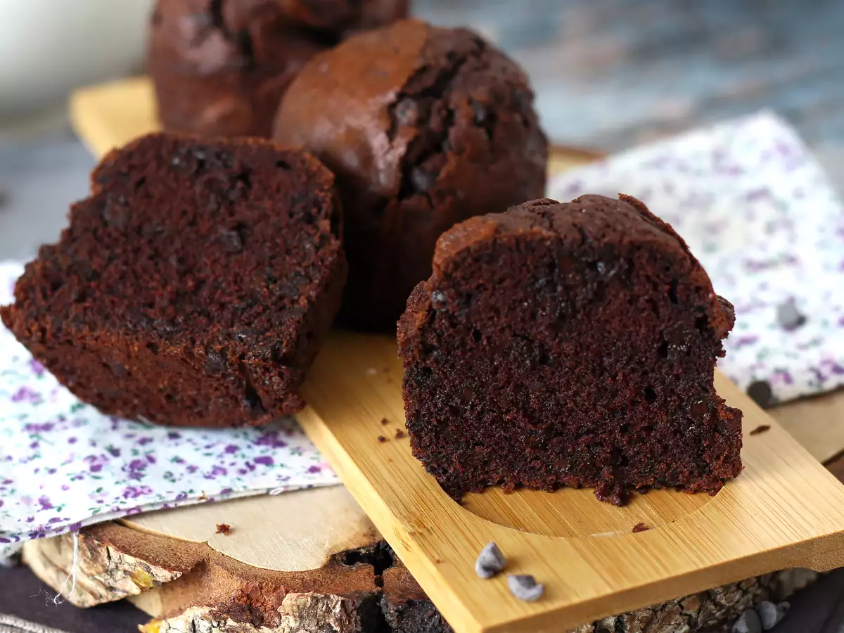 Najlepšie čokoládové muffiny: obrovské a vlhké - foto 6