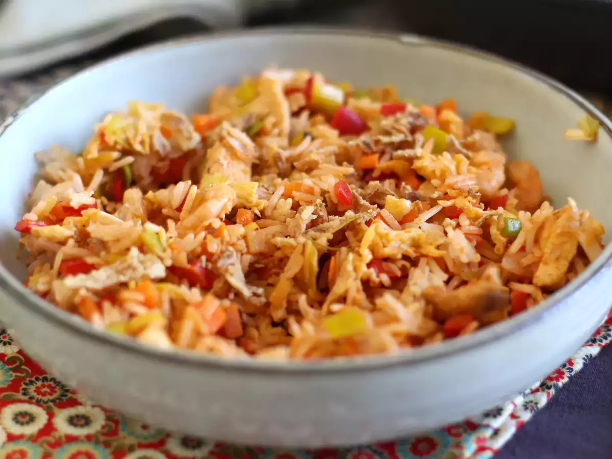 Nasi goreng, indonézske ryžové jedlo - foto 3