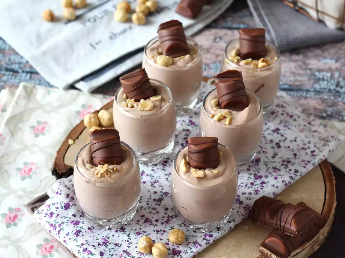 Nepečené, veľmi chutné verrines Kinder Bueno