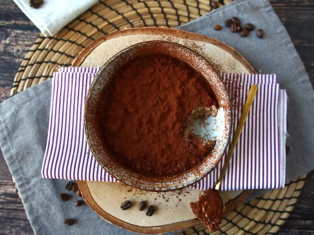Nočné ovsené vločky s príchuťou tiramisu, dokonalé raňajky s kávou a kakaom! - foto 6