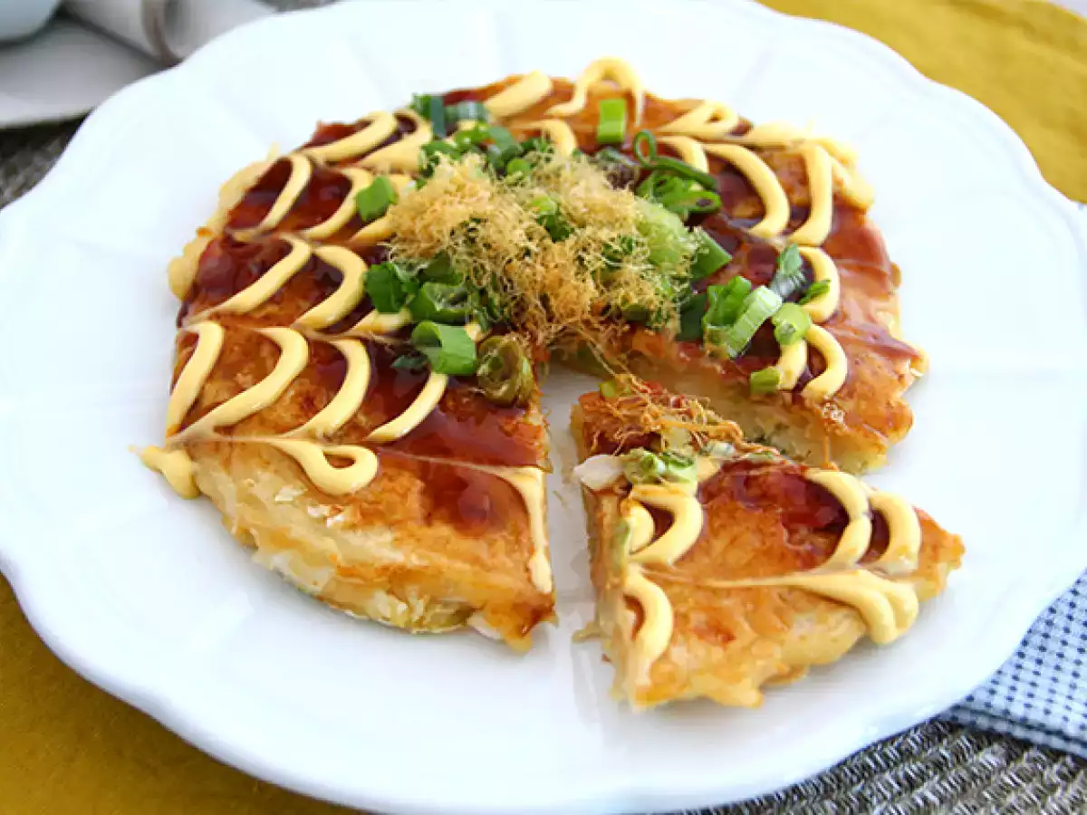 Okonomiyaki - japonská omeleta - foto 4