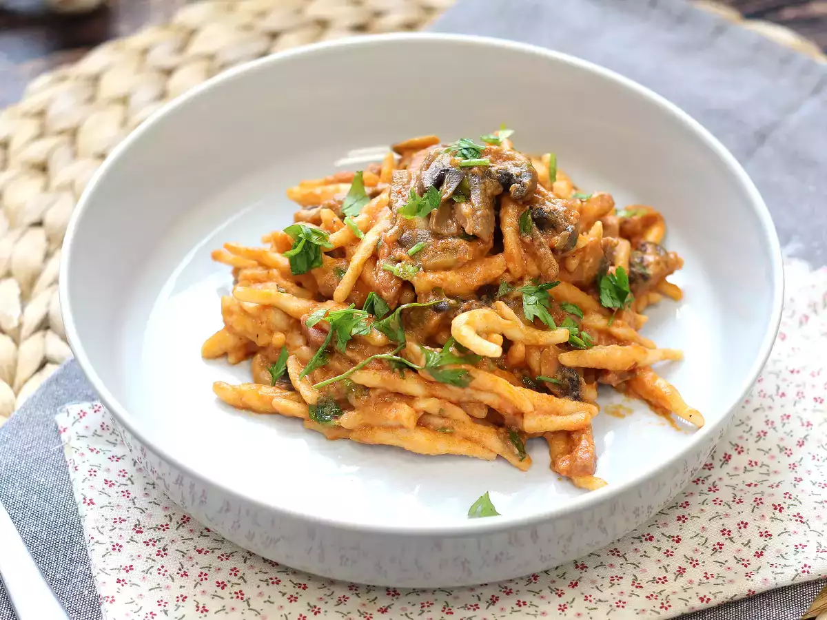 Pasta alla boscaiola, ideálny prvý chod na jeseň a zimu