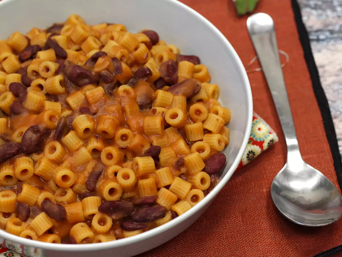 Pasta e fagioli, rýchly a krémový recept - foto 2