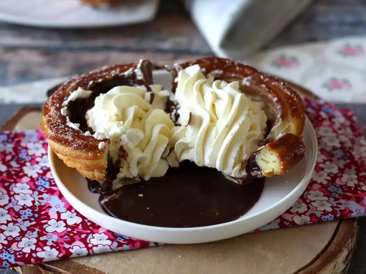 Pečené churros v tvare misky na štedrú polevu - foto 5