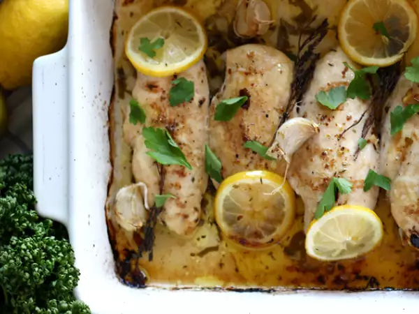 Recept Pečené kuracie mäso s citrónom