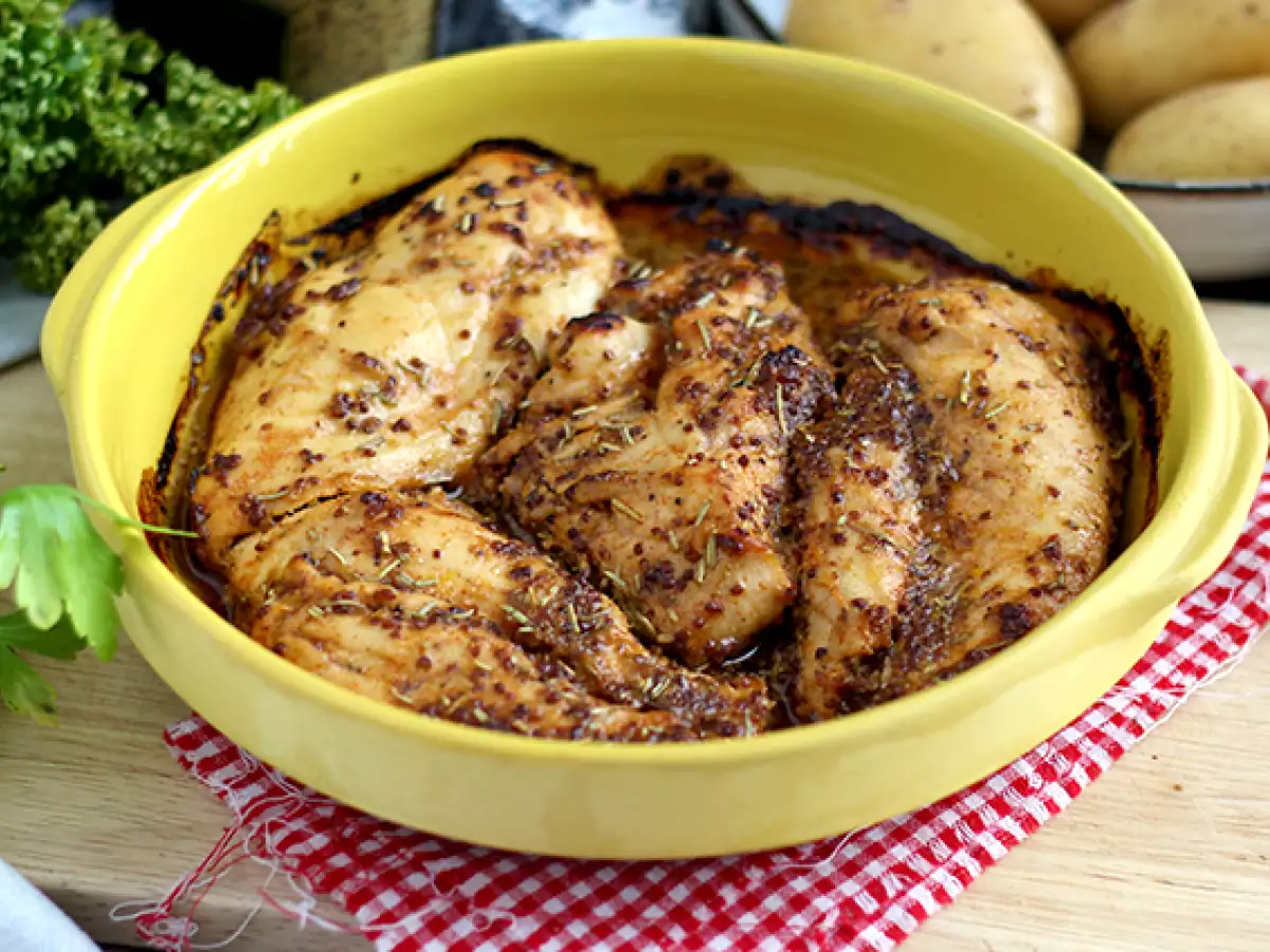 Pečené kurča s medom a horčicou - foto 4