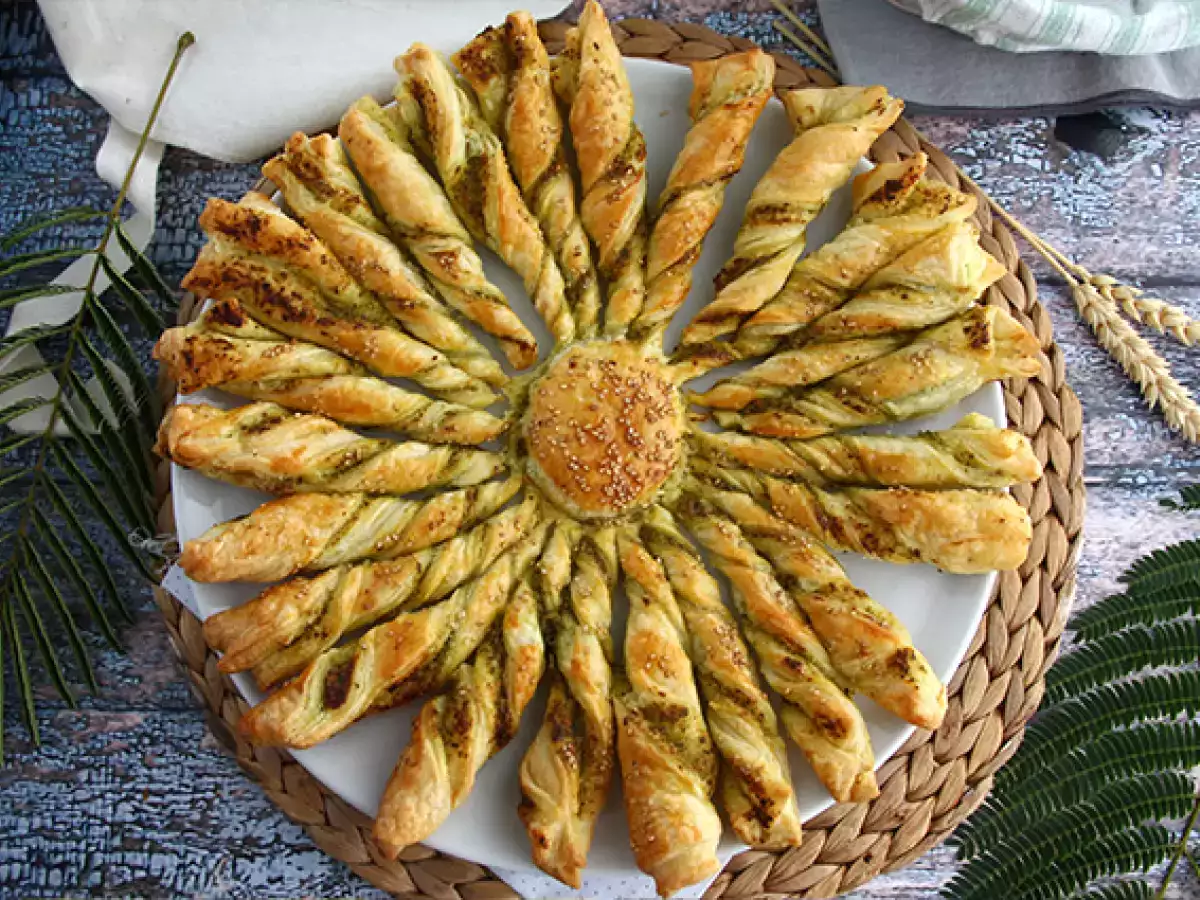 Pesto lístkové cesto