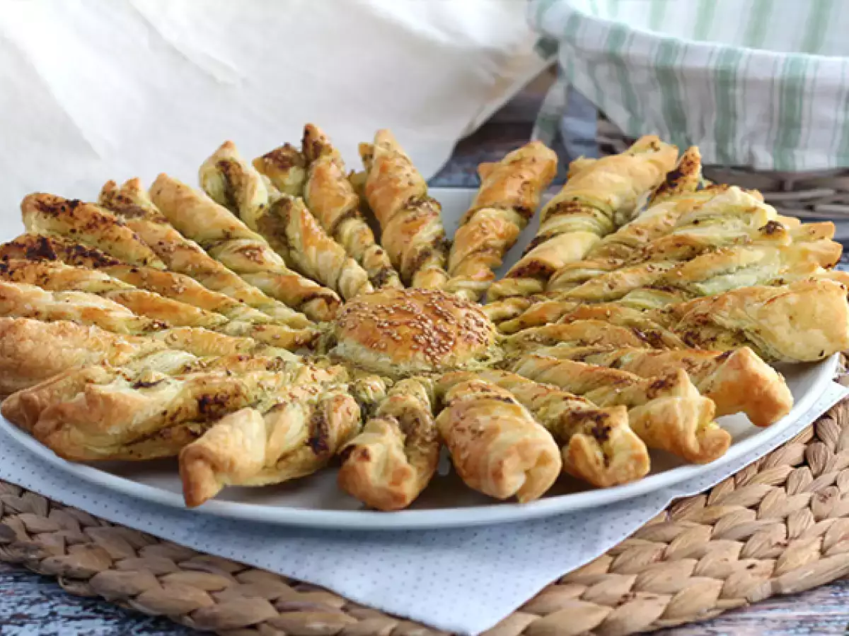 Pesto lístkové cesto - foto 3