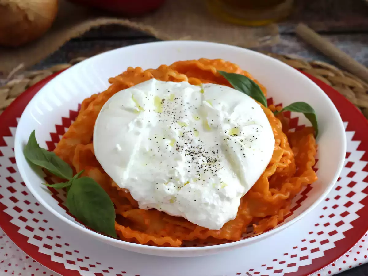 Pesto na kalábrijský spôsob s krémovým syrom burrata - foto 4