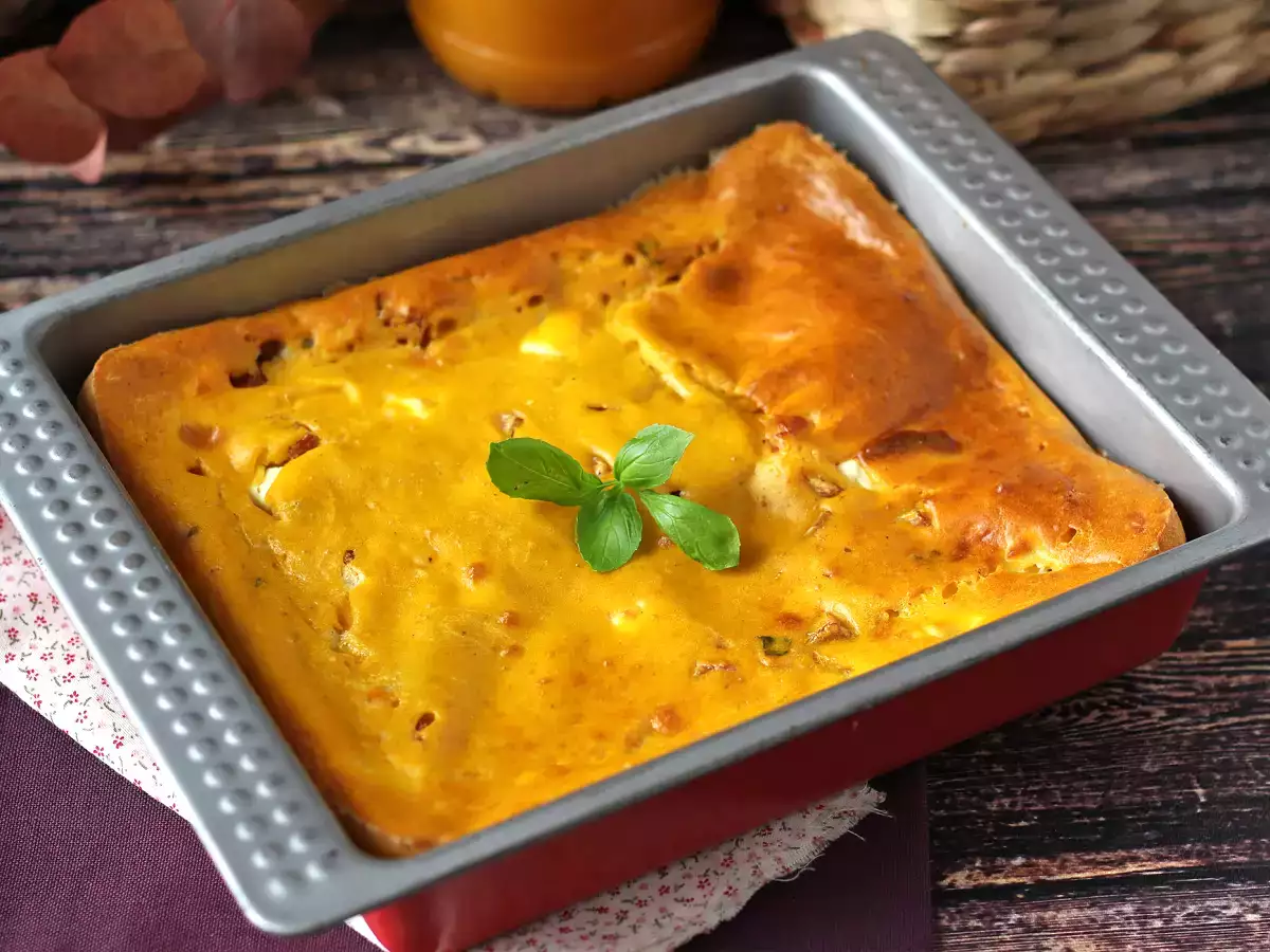 Pikantné koláčiky so šunkou a fetou a tekvicou: perfektný recept na recyklačnú polievku! - foto 2
