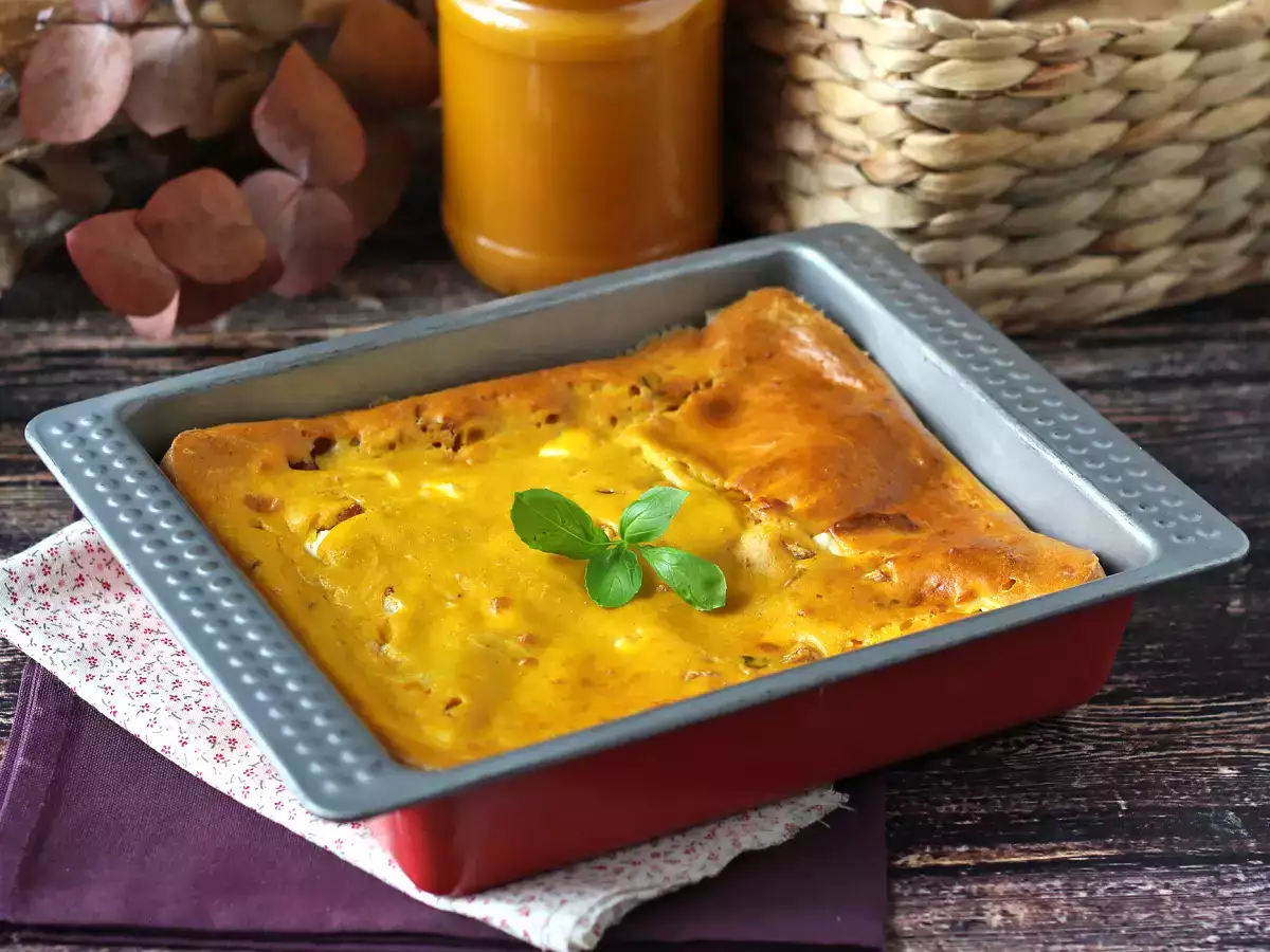 Pikantné koláčiky so šunkou a fetou a tekvicou: perfektný recept na recyklačnú polievku! - foto 4
