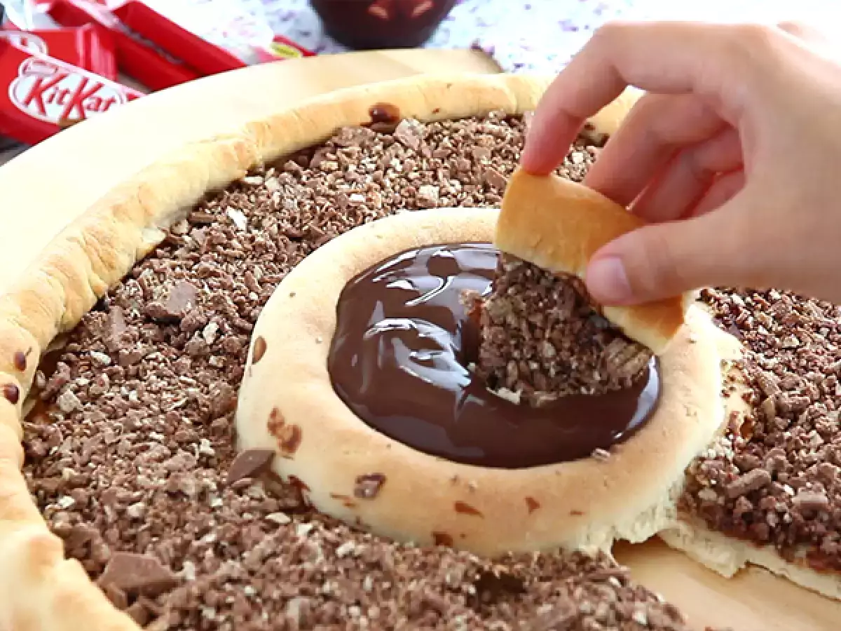 Pizza s Kit Kat a jogurtom Čokoláda Danette - foto 2