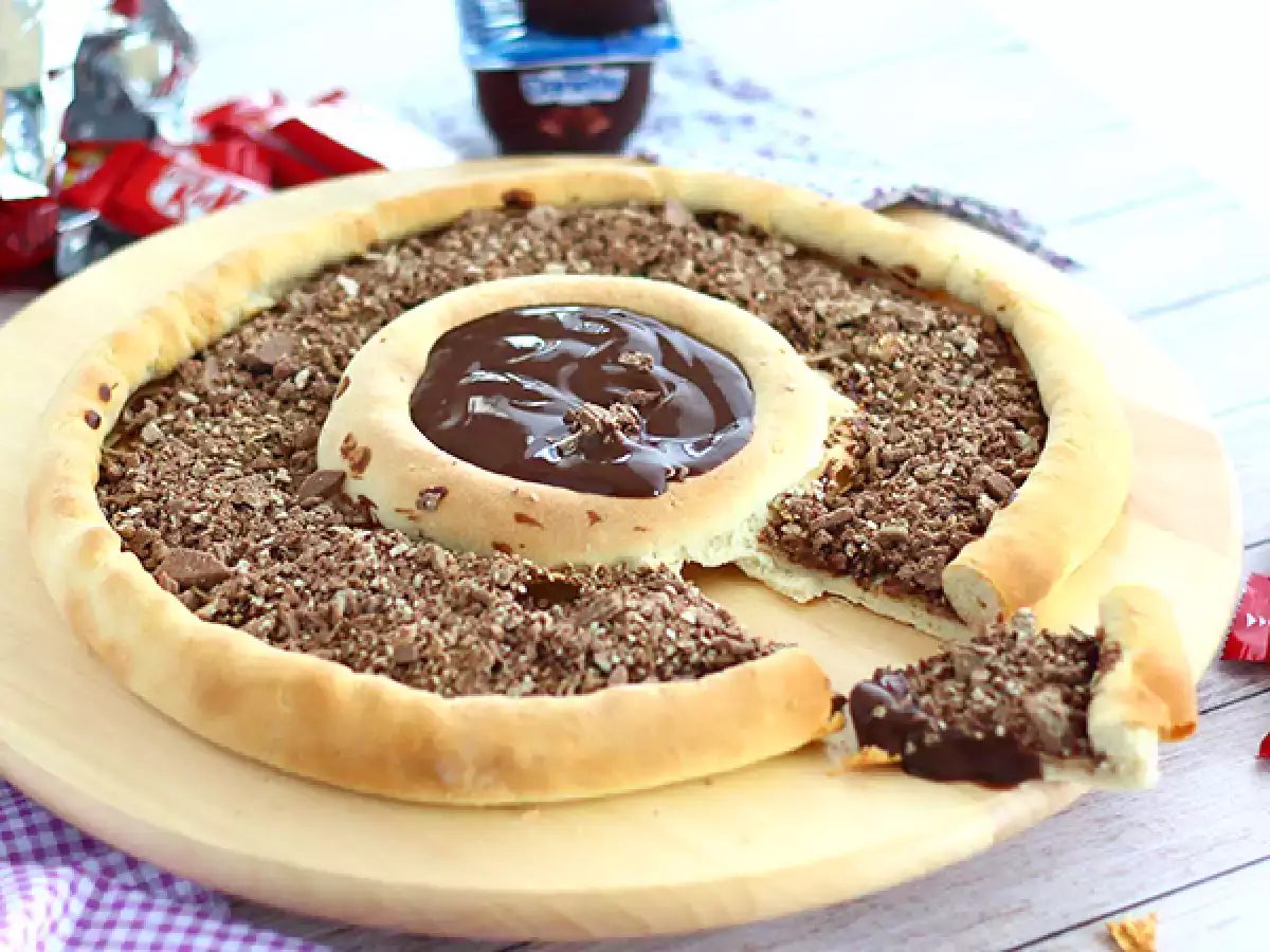 Pizza s Kit Kat a jogurtom Čokoláda Danette - foto 4