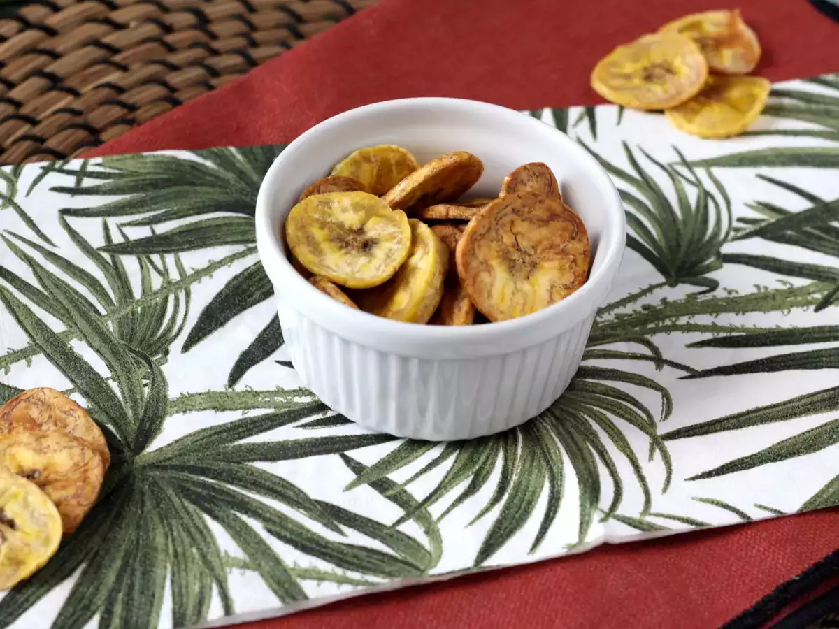 Plantainové lupienky vo fritéze na vzduchu