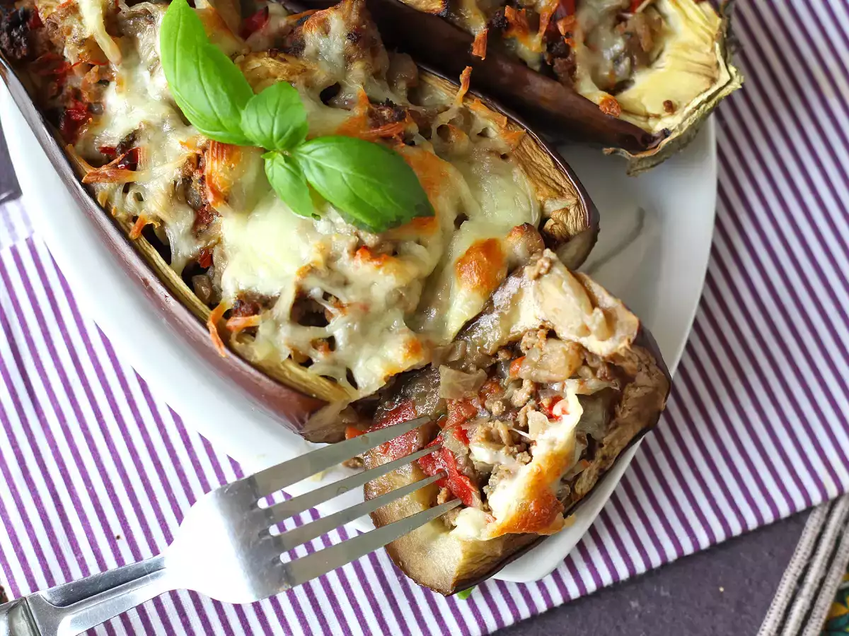 Plnené baklažány s mozzarellou au gratin - foto 4